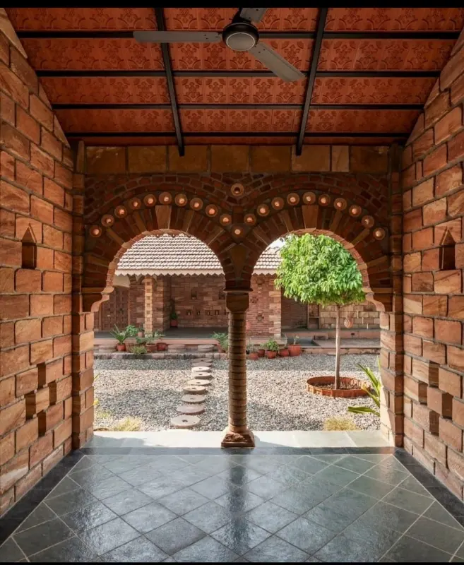 A courtyard built in clay — APT Tiles