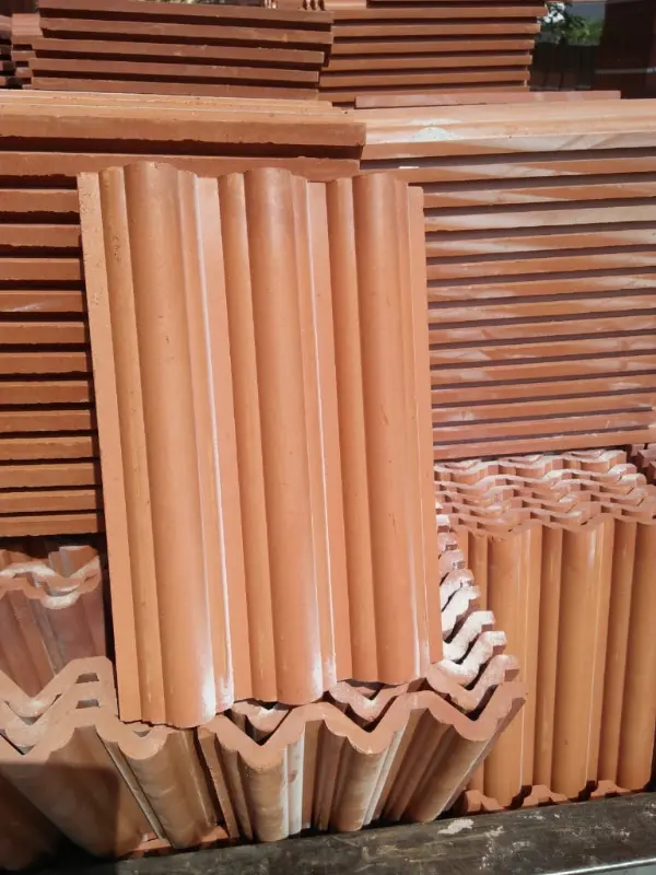Roofing tiles, stacked at the works — APT Tiles